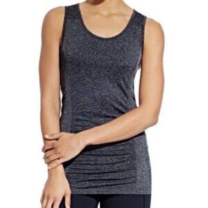 Calia Seamless Ruched Tank Top Charcoal Grey Size XS